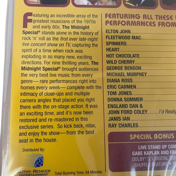 Burt Sugarmans The Midnight Special DVD 1976 Live Performances Digitally Remaste - Picture 4 of 5